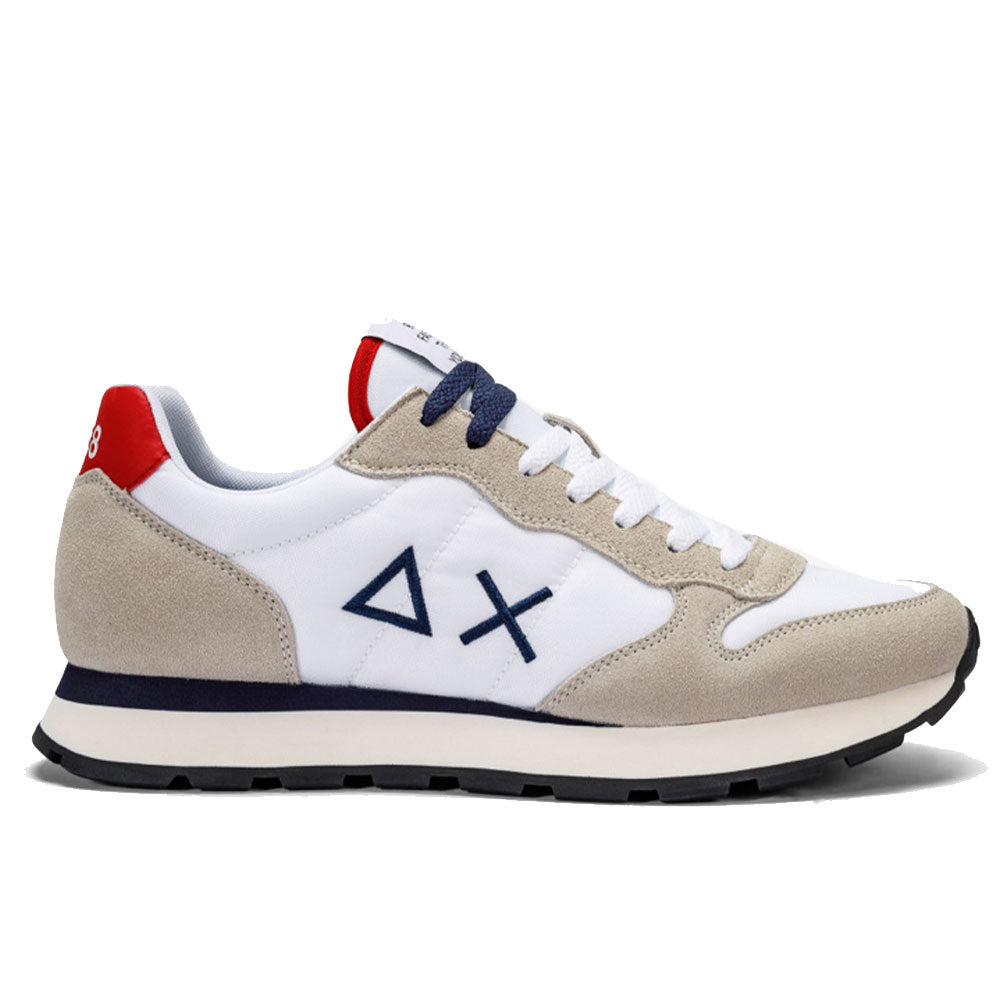 Scarpe Uomo Sun68 Sneakers Tom Solid Nylon Bianco