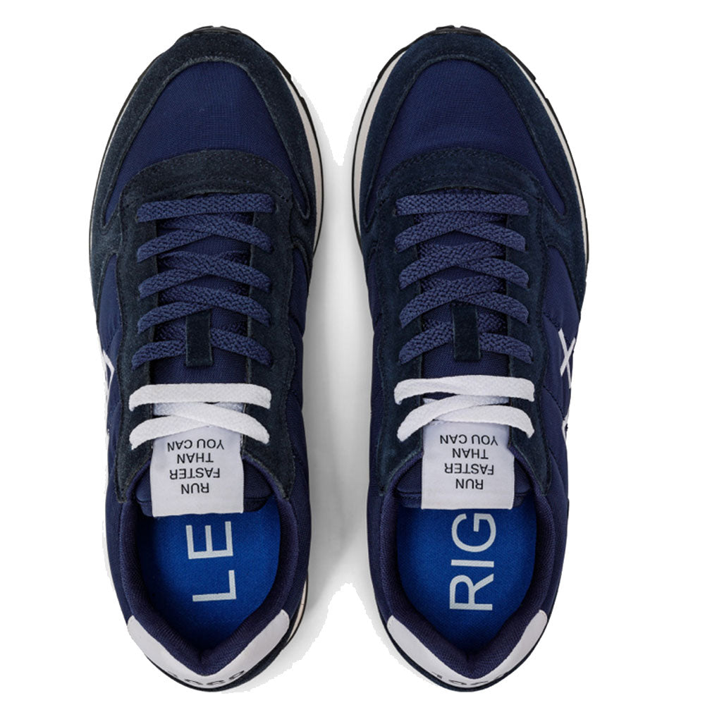 Scarpe Uomo Sun68 Sneakers Tom Solid Nylon Navy Blue