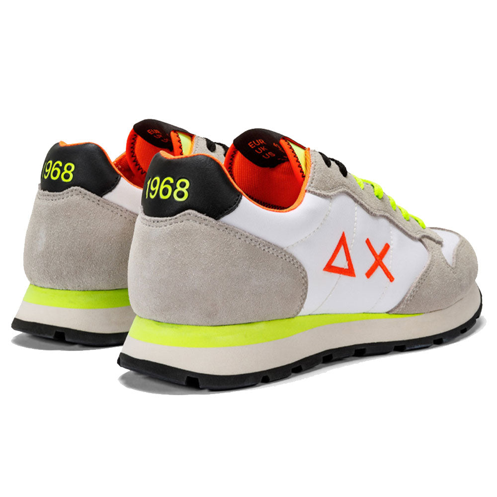 Scarpe Uomo Sun68 Sneakers Tom Solid Fluo Bianco