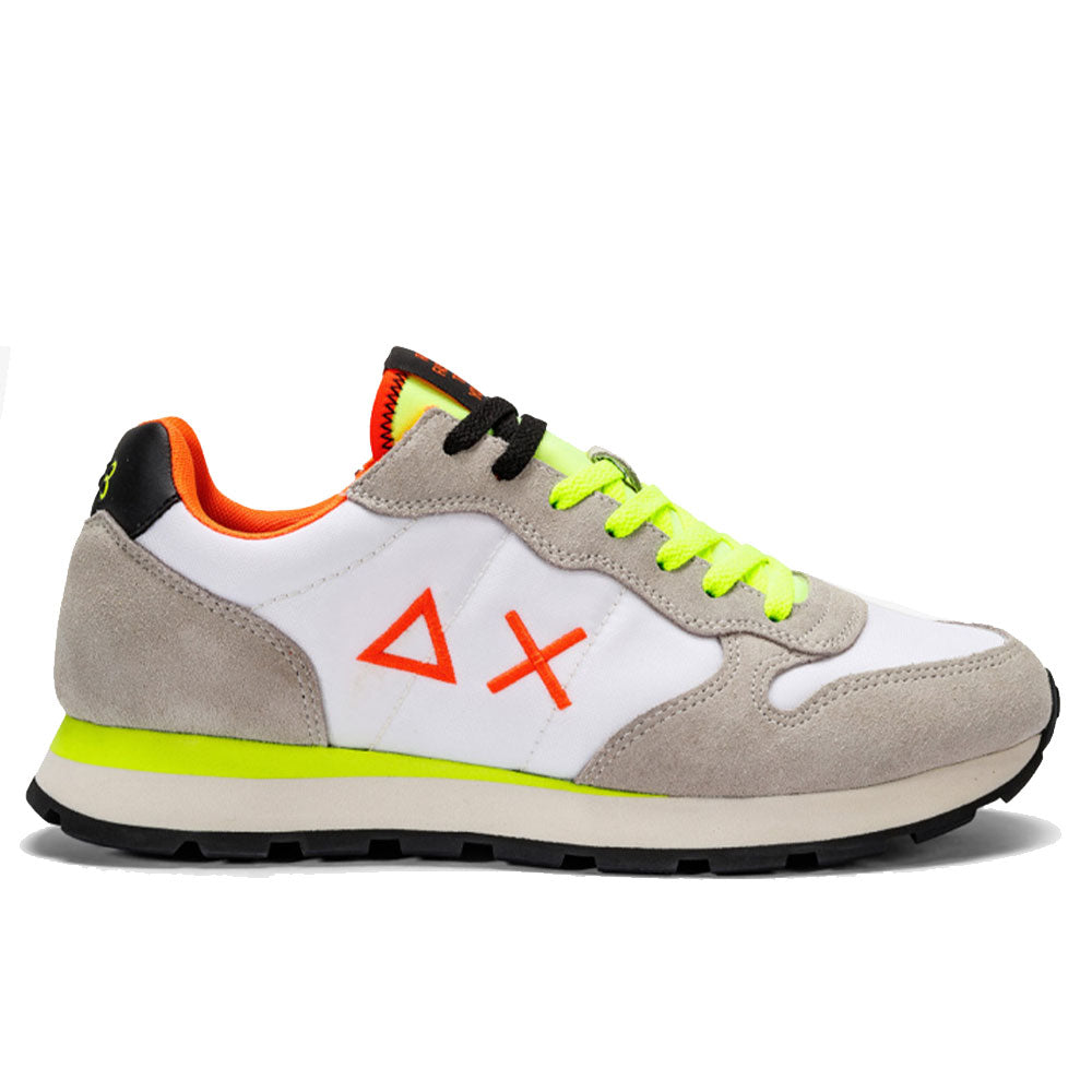 Scarpe Uomo Sun68 Sneakers Tom Solid Fluo Bianco