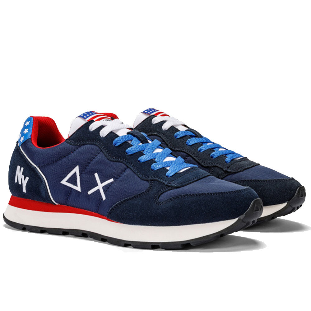 Scarpe Uomo Sun68 Sneakers Tom World Tour Colore Navy Blue