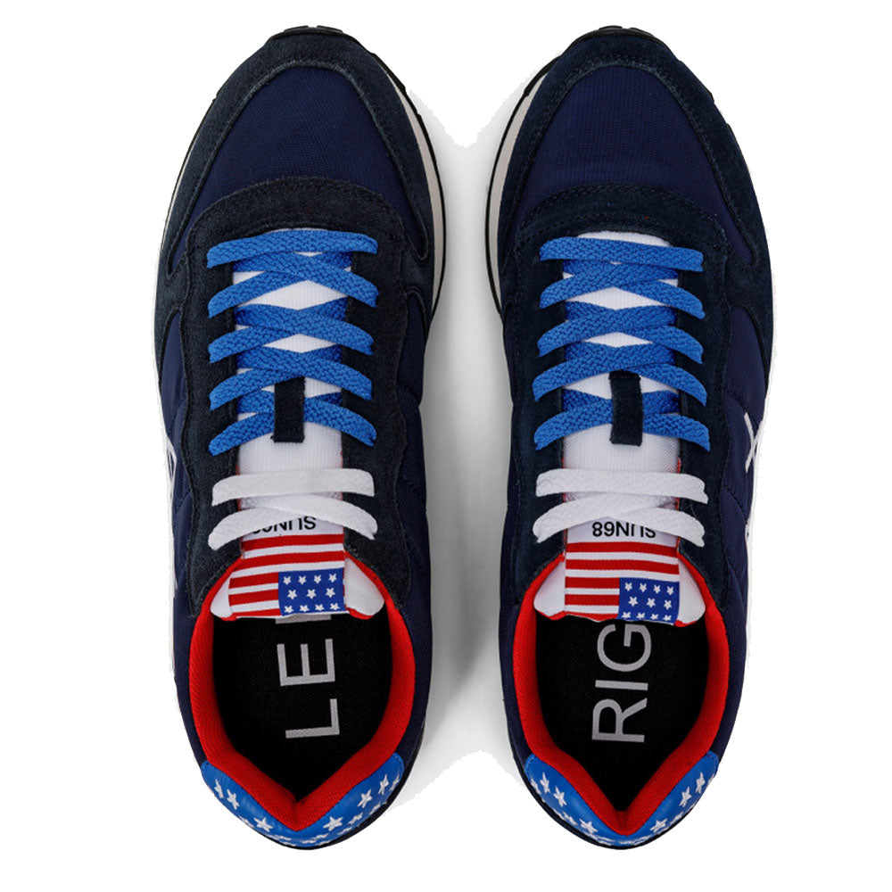 Scarpe Uomo Sun68 Sneakers Tom World Tour Colore Navy Blue