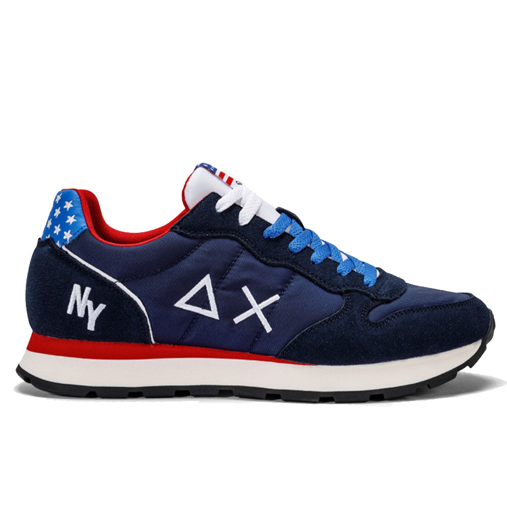 Scarpe Uomo Sun68 Sneakers Tom World Tour Colore Navy Blue