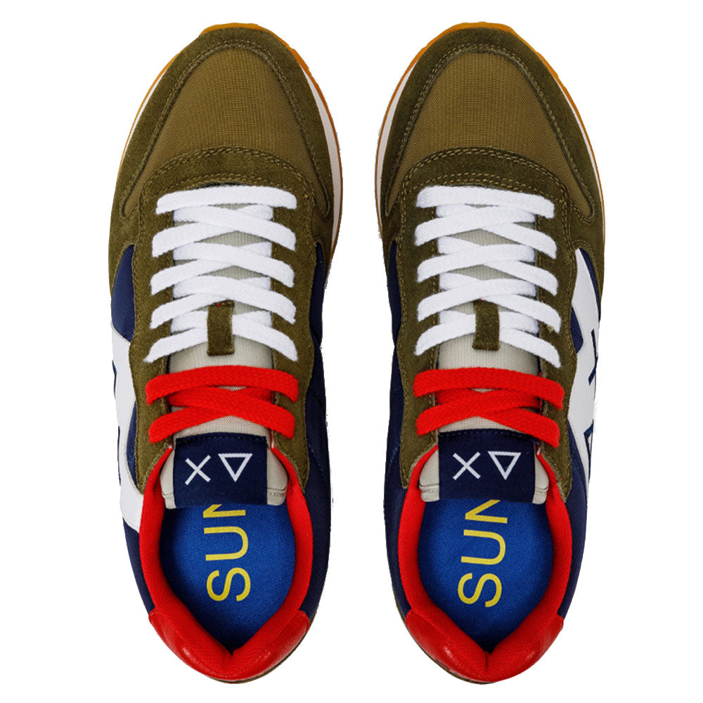 Scarpe Uomo Sun68 Sneakers Jaki Tricolors Militare - Navy Blue