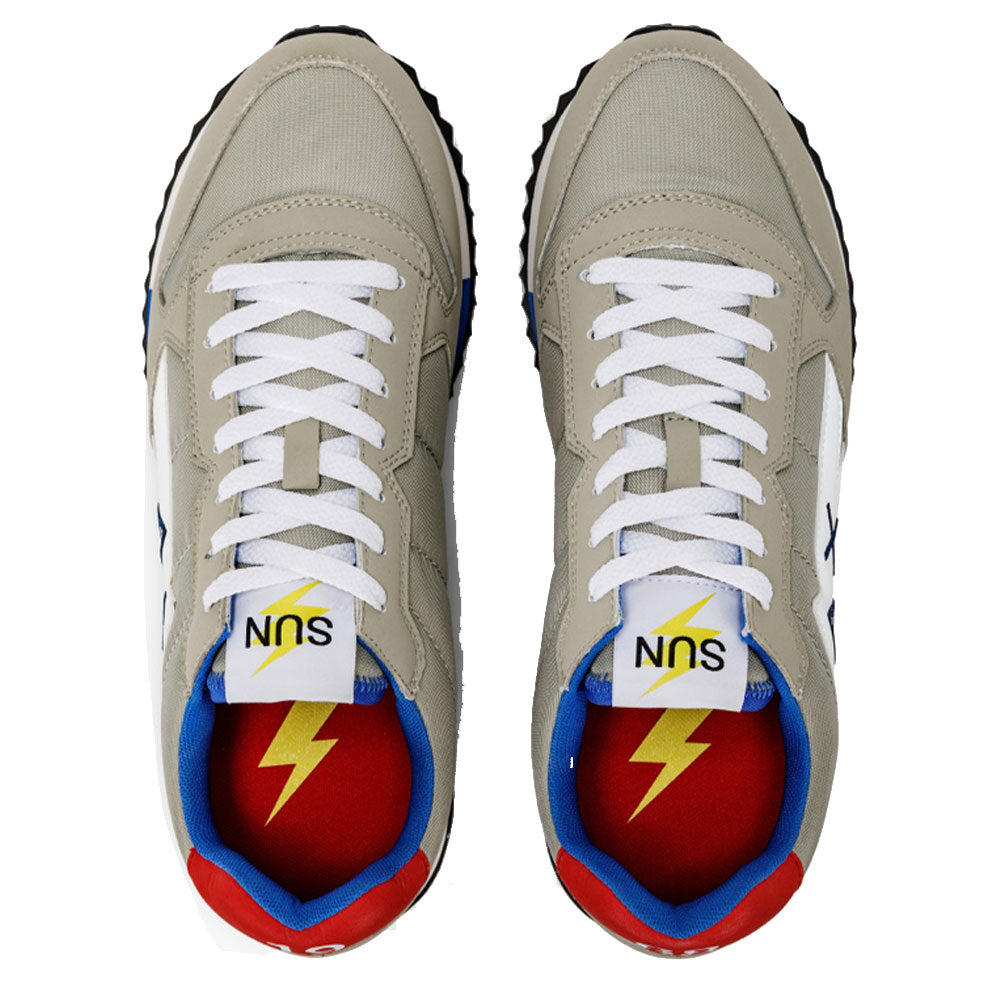 Scarpe Uomo Sun68 Sneakers Niki Solid Grigio Chiaro
