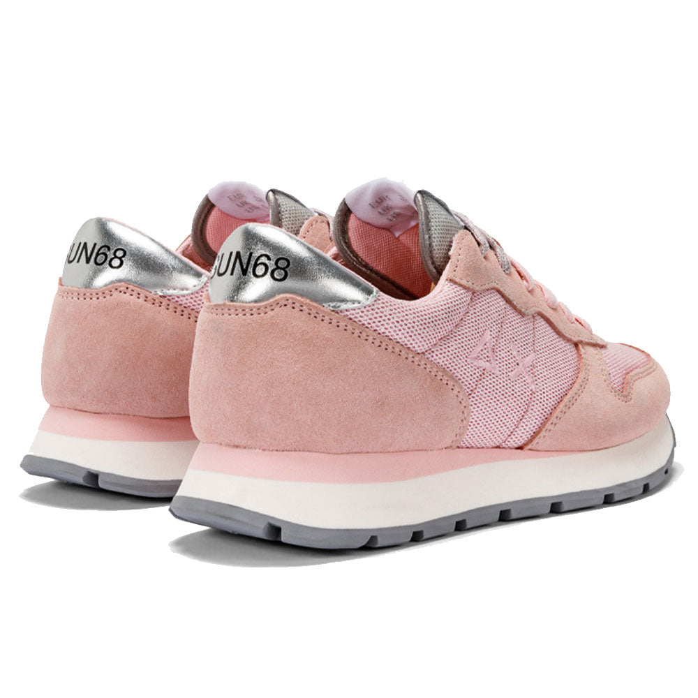 Scarpe Donna Sun68 Sneakers Ally Glitter Textile Colore Rosa