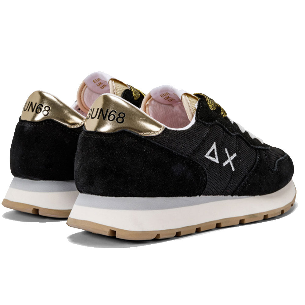 Scarpe Donna Sun68 Sneakers Ally Glitter Textile Colore Nero