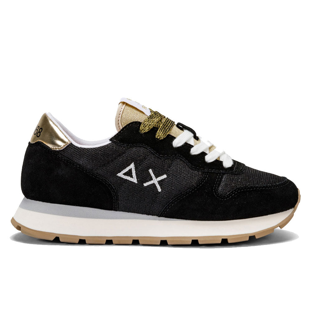 Scarpe Donna Sun68 Sneakers Ally Glitter Textile Colore Nero