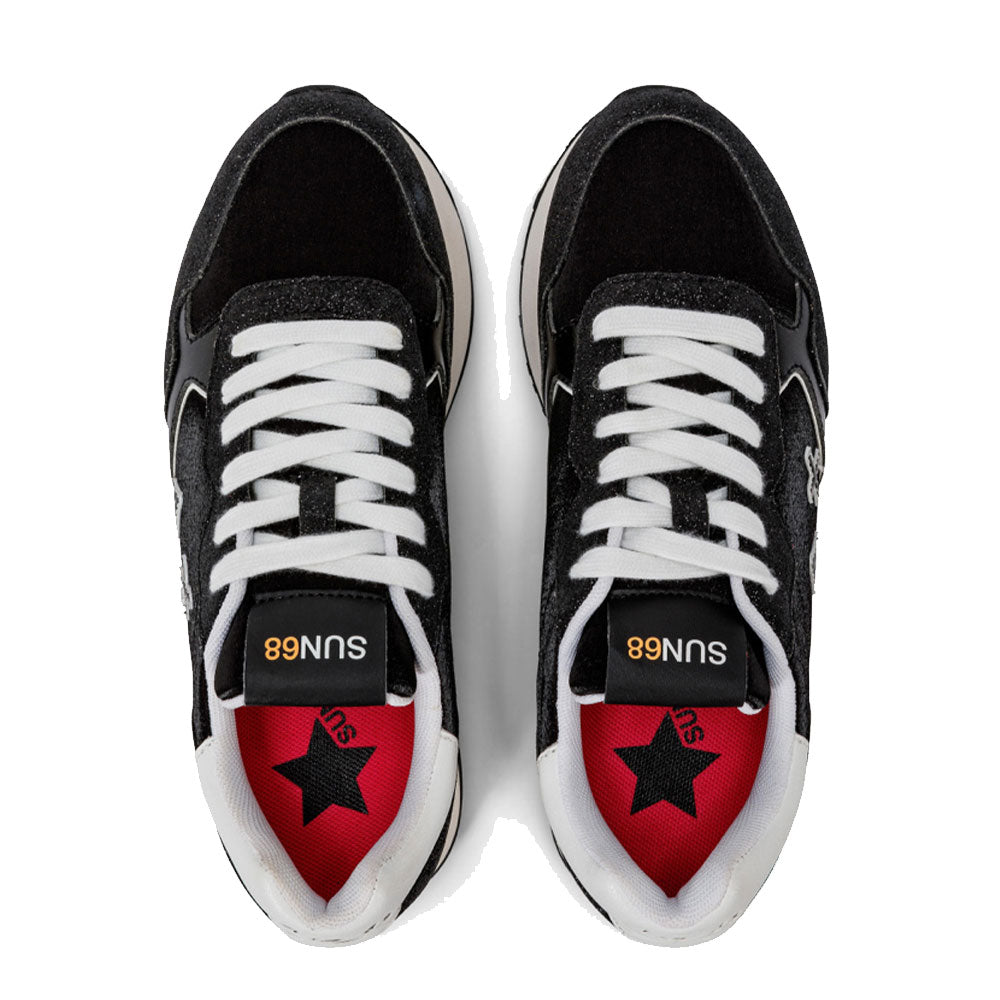 Scarpe Donna Sun68 Sneakers Kelly Glitter Colore Nero