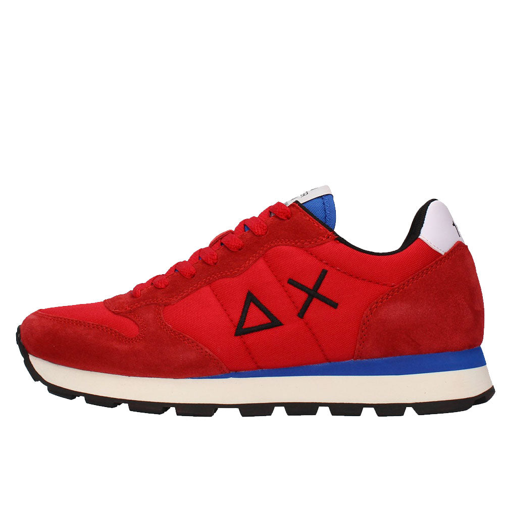 Scarpe Uomo Sun68 Sneakers Tom Solid Nylon Colore Rosso - Z41101