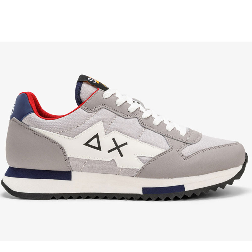 Scarpe Uomo Sun68 Sneakers Niki Solid Nylon Colore Grigio Chiaro