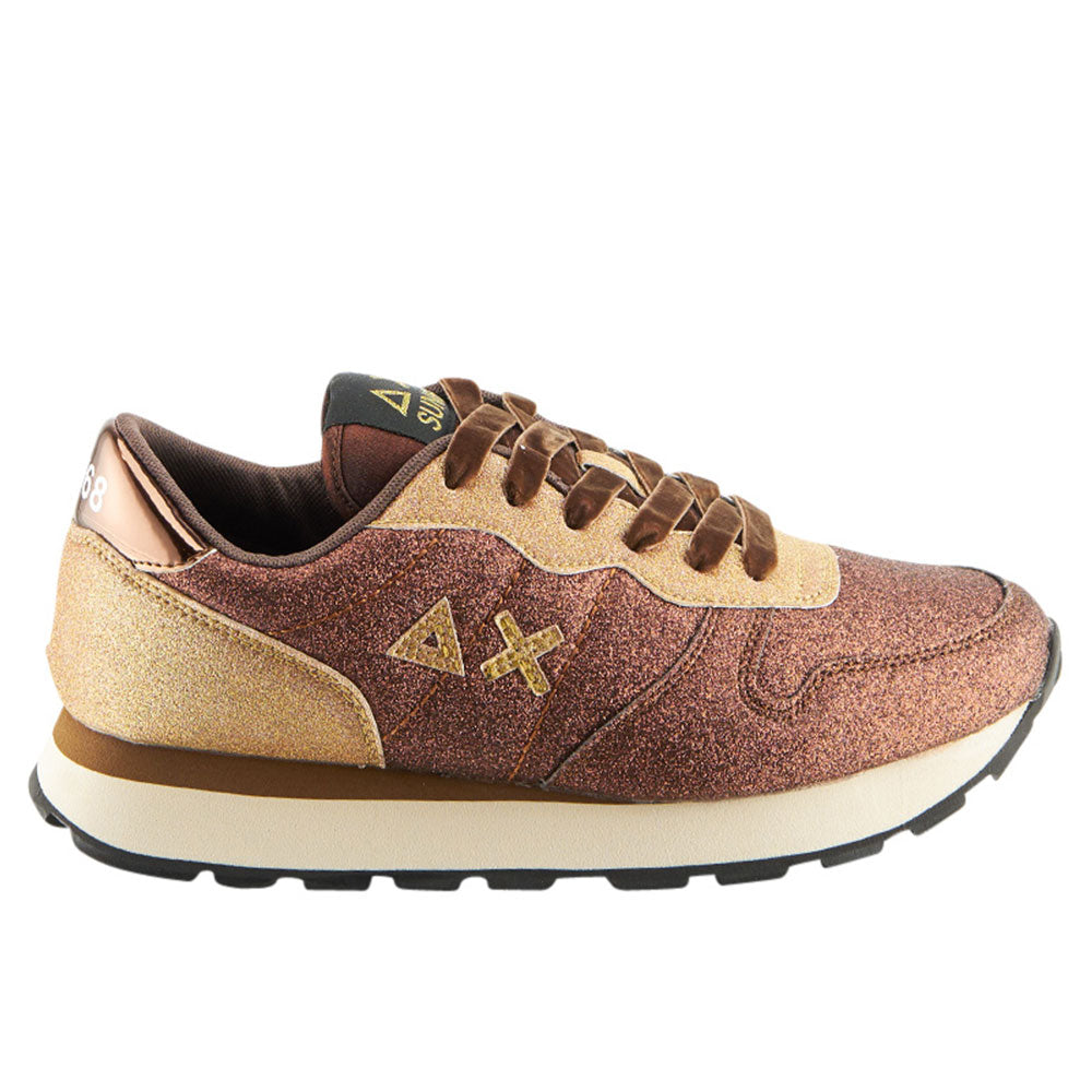 Scarpe Donna Sun68 Sneakers Ally Glitter Colore Volpe