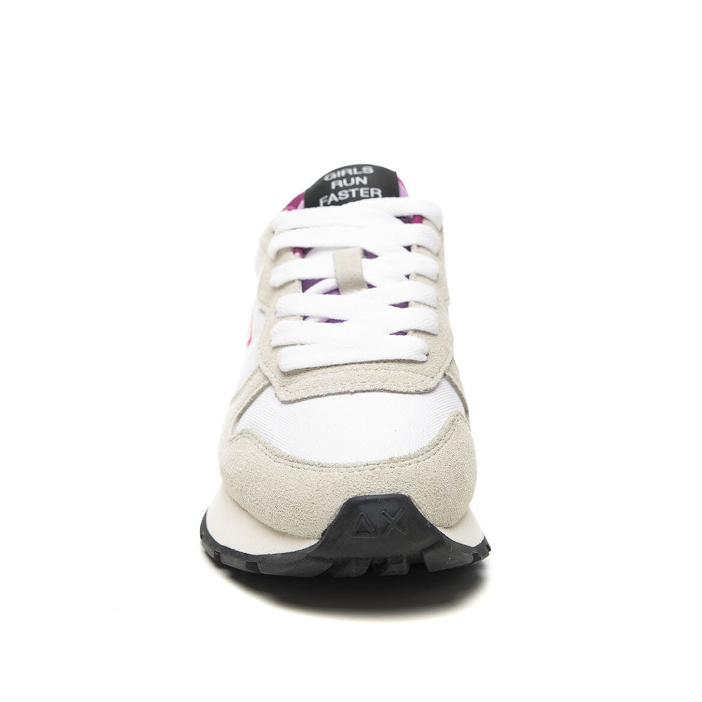 Scarpe Donna Sun68 Sneakers Ally Nylon Solid Colore Bianco