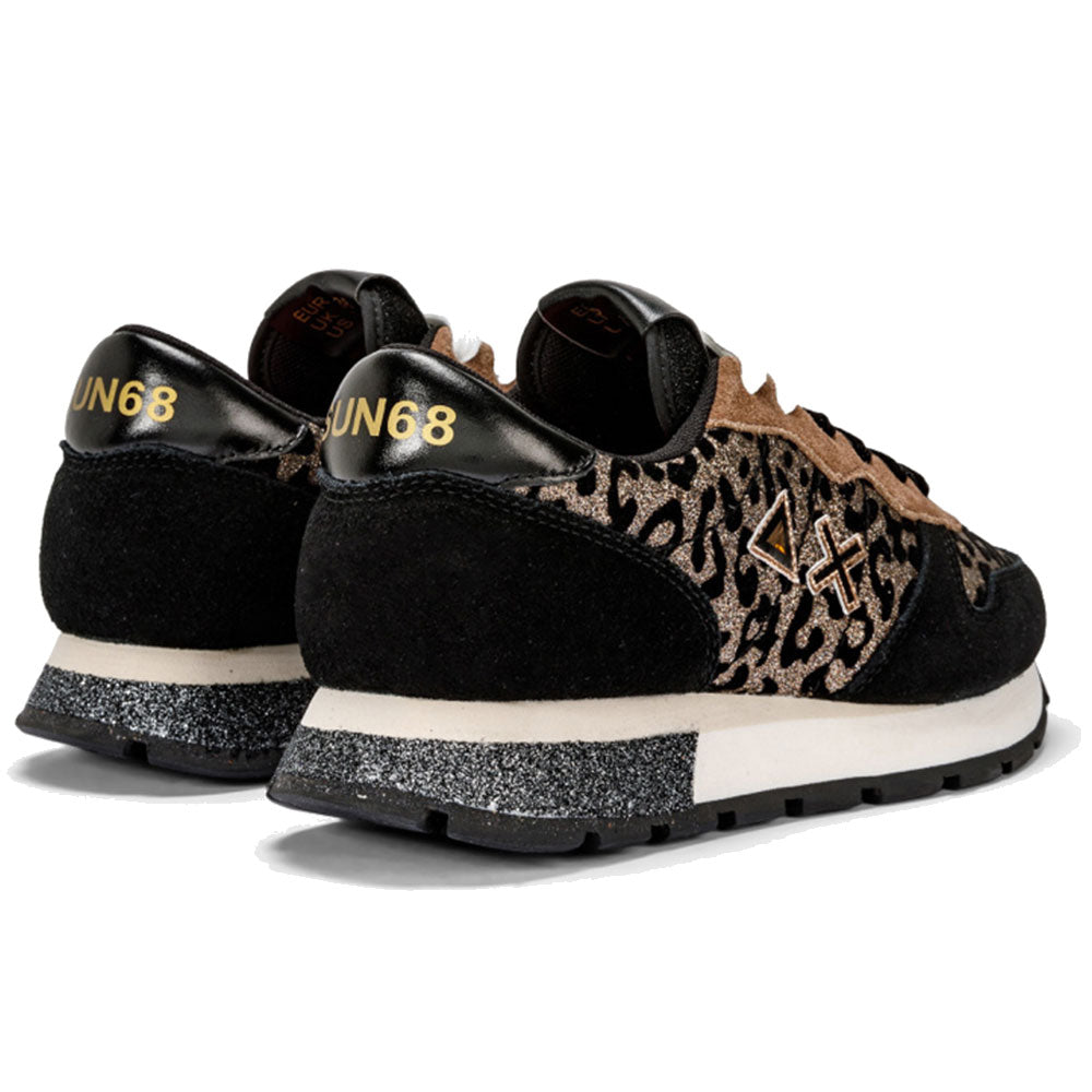 Scarpe Donna Sun68 Sneakers Ally Animalier Colore Oro