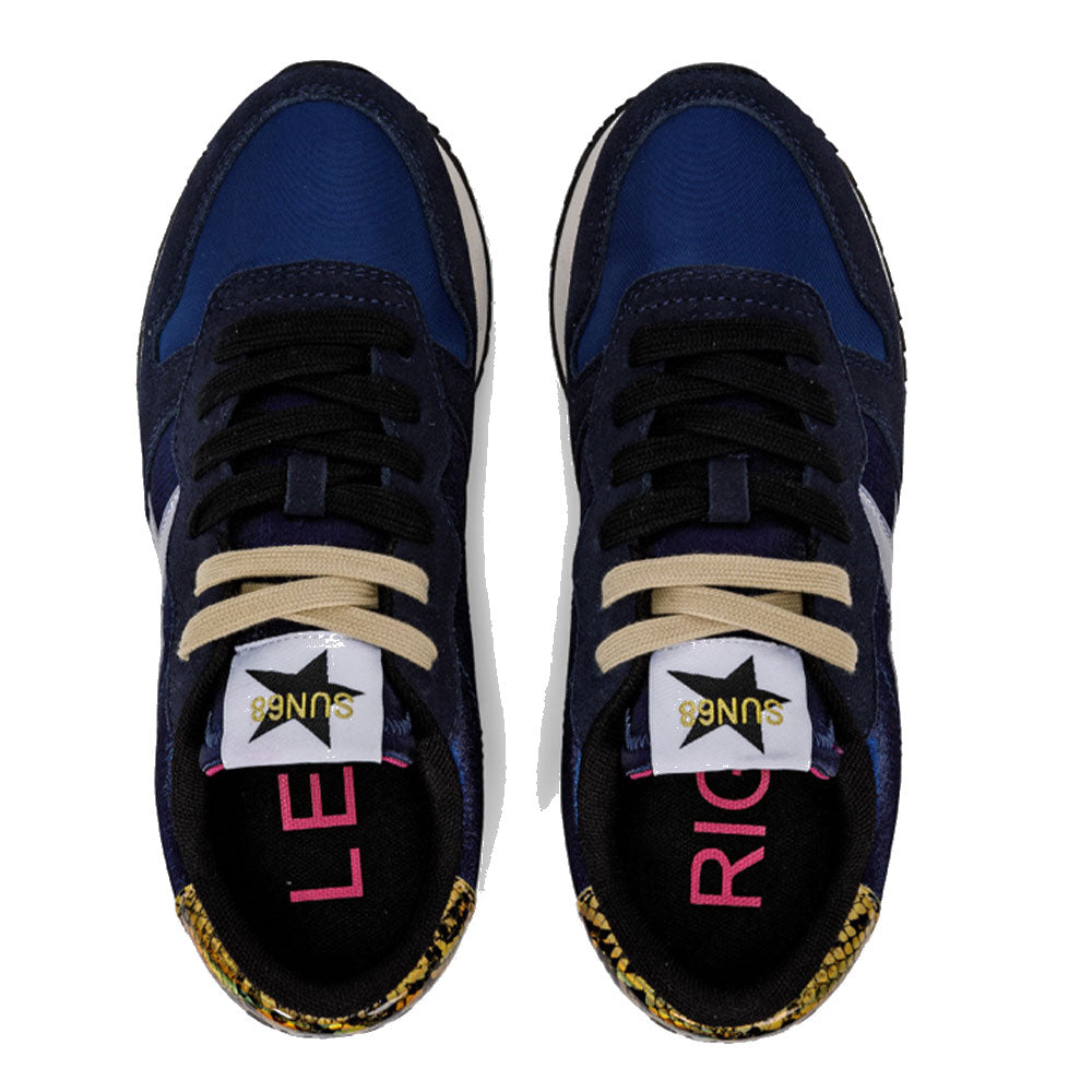 Scarpe Donna Sun68 Sneakers Stargirl Satin Colore Navy Blue