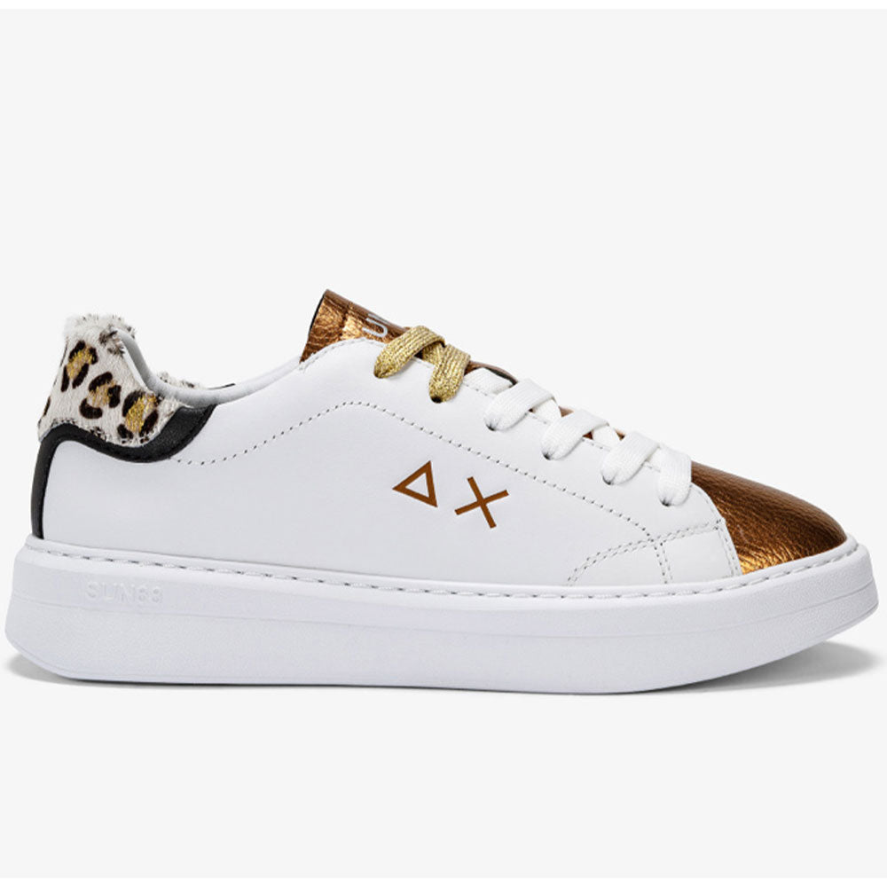Scarpe Donna Sun68 Sneakers Grace Colore Bianco - Oro