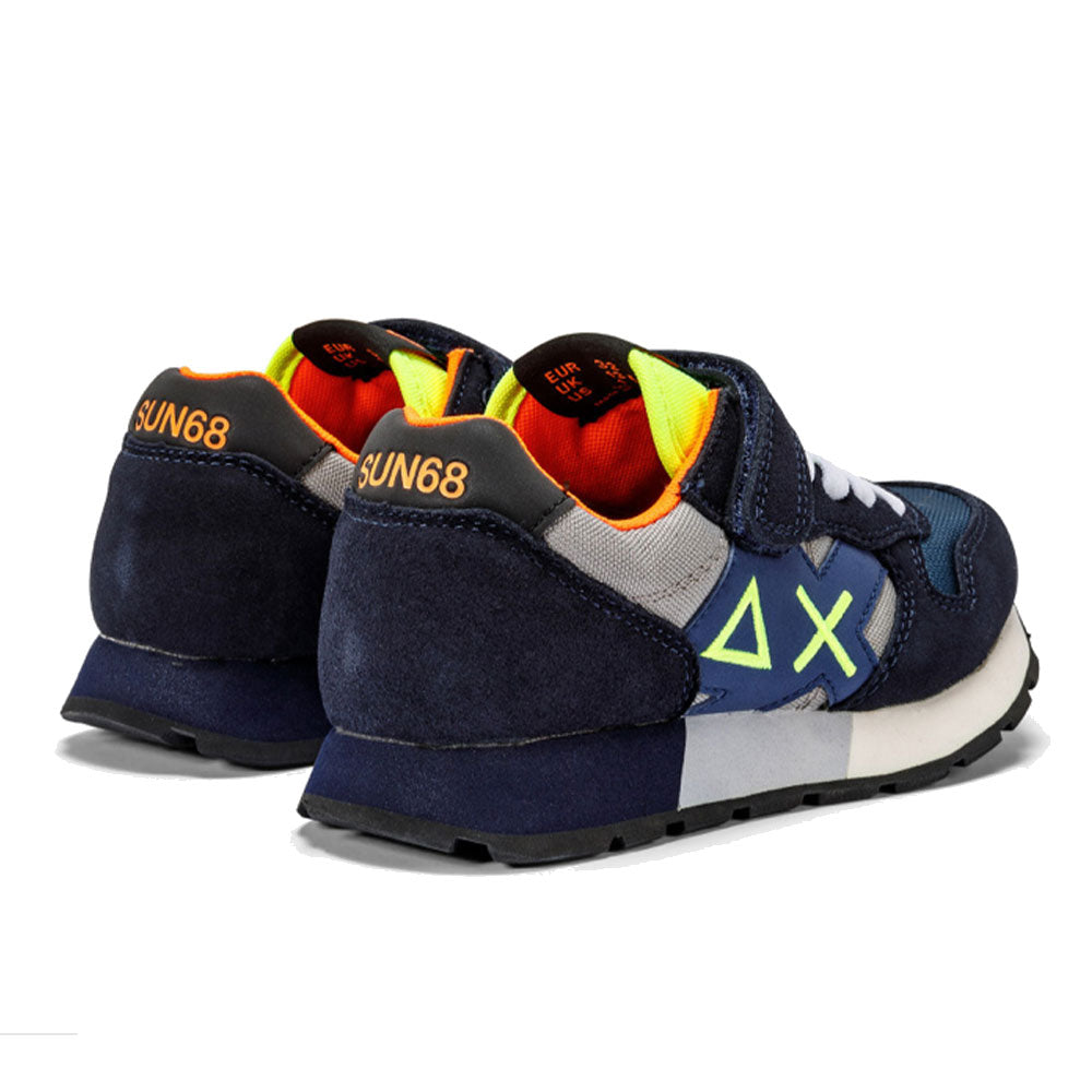 Scarpe SUN 68 Sneakers Boy's Jaki Fluo Kid Colore Navy Blue - Grigio Medio