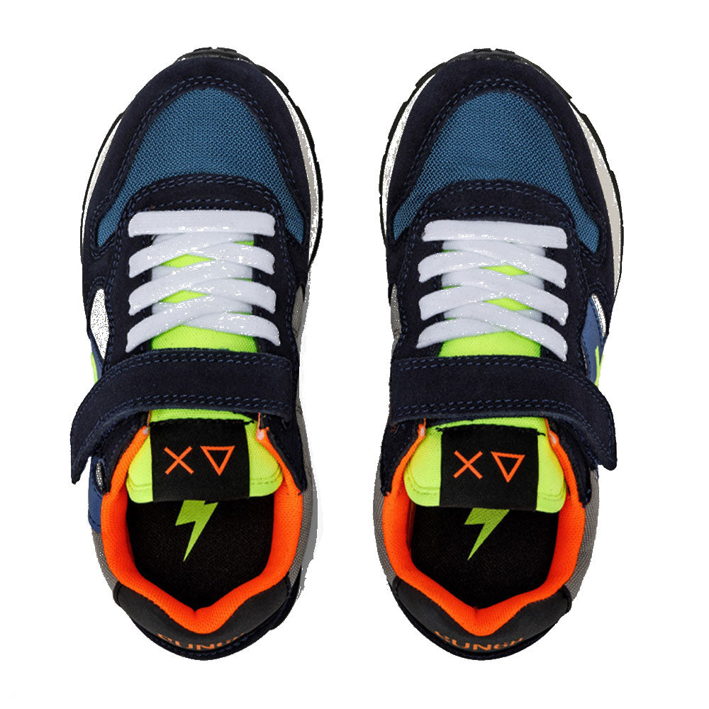 Scarpe SUN 68 Sneakers Boy's Jaki Fluo Kid Colore Navy Blue - Grigio Medio