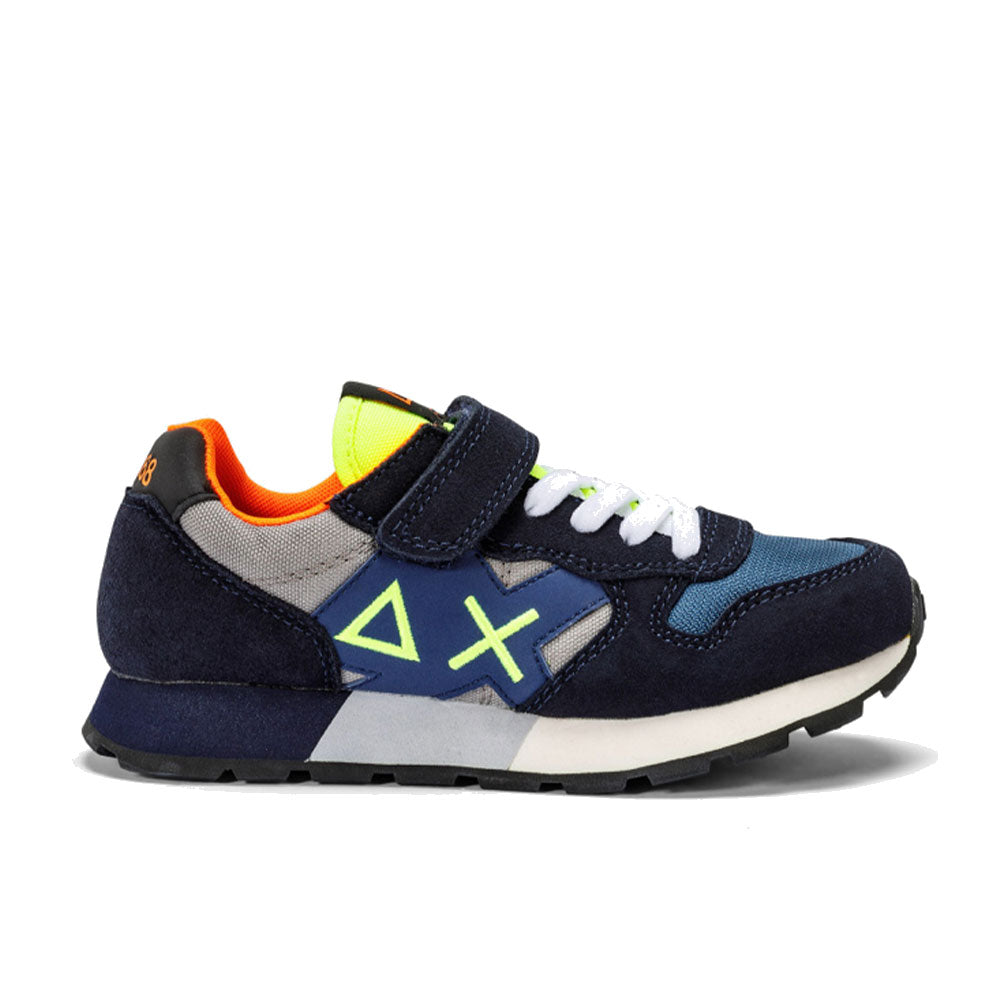 Scarpe SUN 68 Sneakers Boy's Jaki Fluo Kid Colore Navy Blue - Grigio Medio