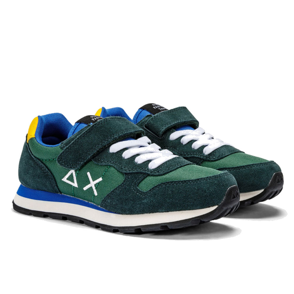 Scarpe SUN 68 Sneakers Boy's Tom Solid Kid Colore Verde Scuro