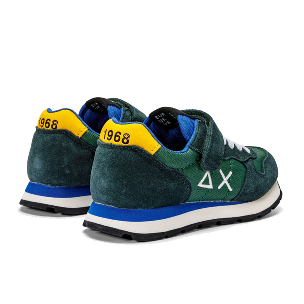 Scarpe SUN 68 Sneakers Boy's Tom Solid Kid Colore Verde Scuro