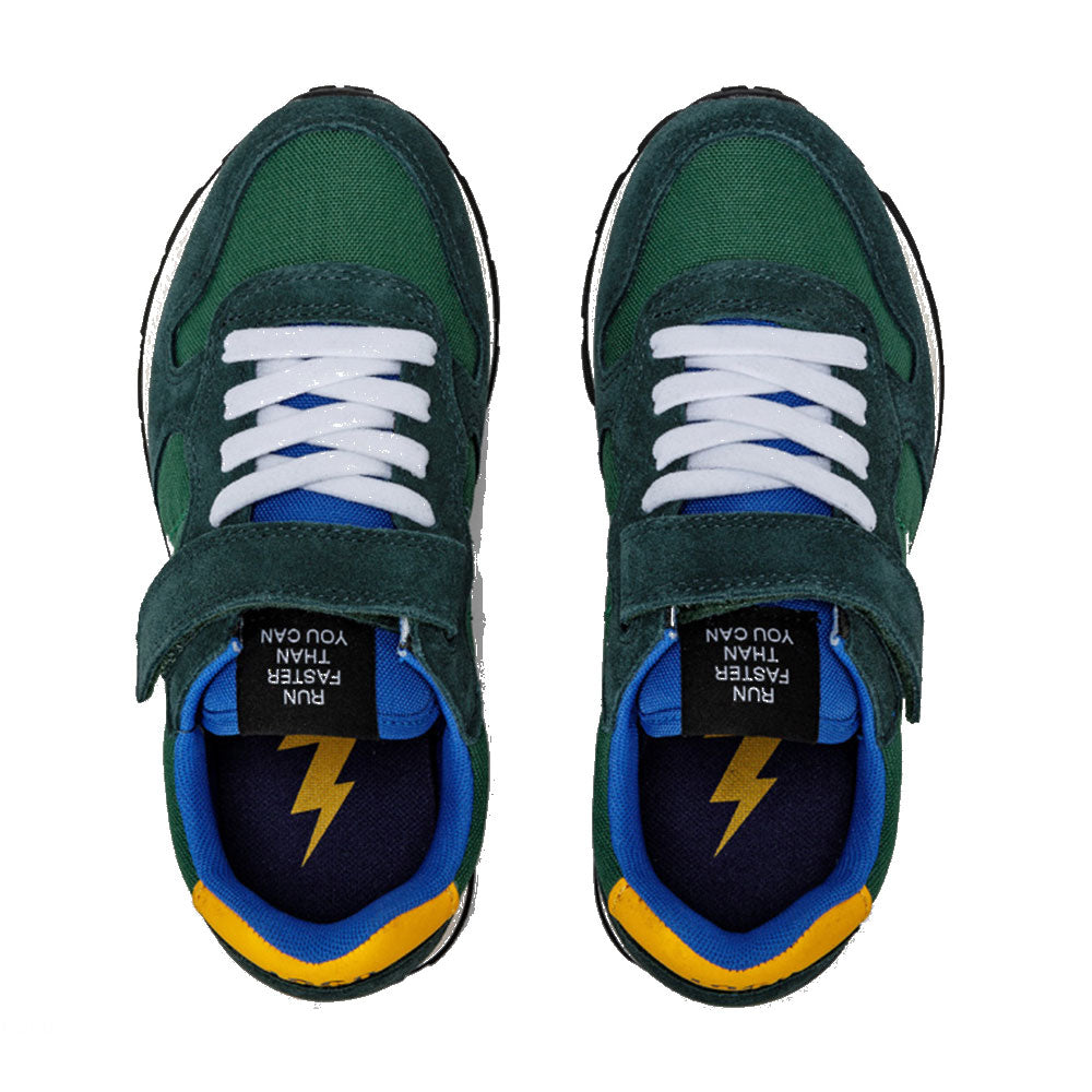 Scarpe SUN 68 Sneakers Boy's Tom Solid Kid Colore Verde Scuro