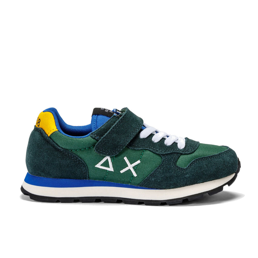 Scarpe SUN 68 Sneakers Boy's Tom Solid Kid Colore Verde Scuro