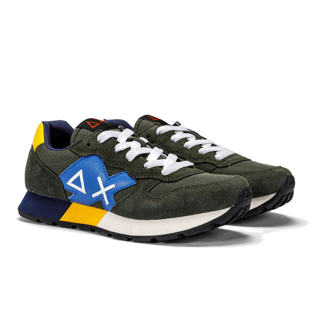 Scarpe SUN68 Sneakers Boy's Jaki Solid Teen Colore MIlitare Scuro