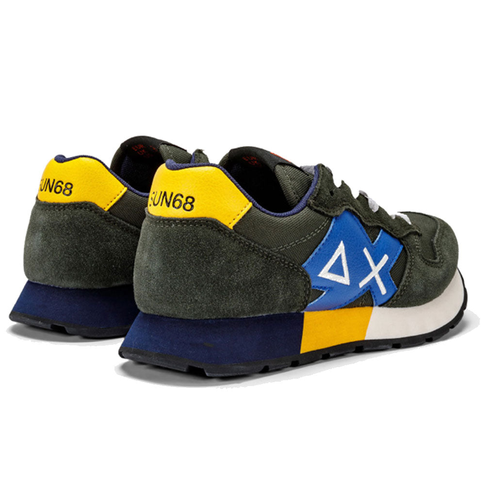 Scarpe SUN68 Sneakers Boy's Jaki Solid Teen Colore MIlitare Scuro