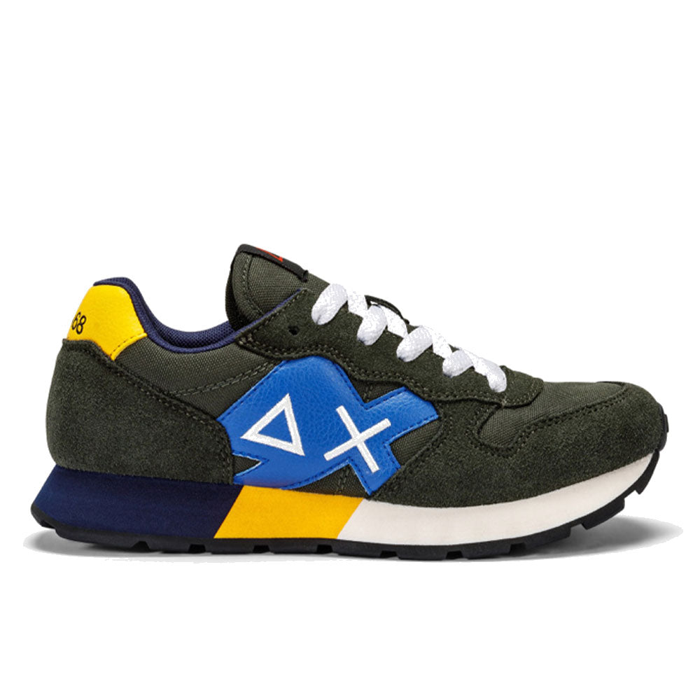 Scarpe SUN68 Sneakers Boy's Jaki Solid Teen Colore MIlitare Scuro