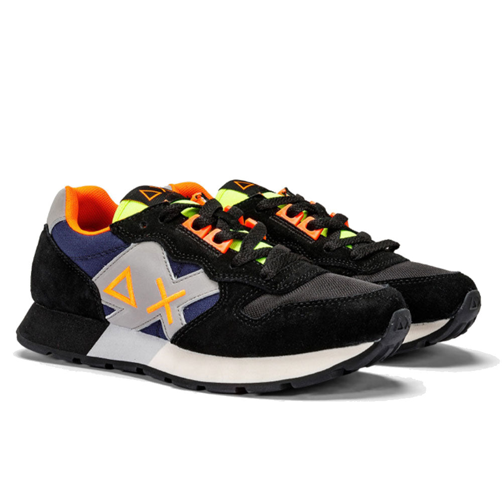 Scarpe SUN68 Sneakers Boy's Jaki Fluo Teen Colore Nero - Navy Blue