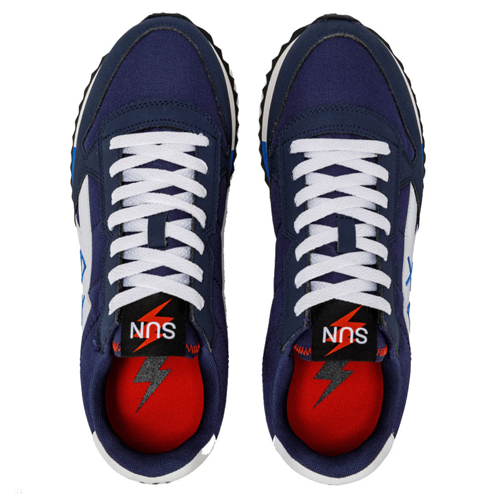 Scarpe Uomo Sun68 Sneakers Niki Solid Navy Blue - Z43121