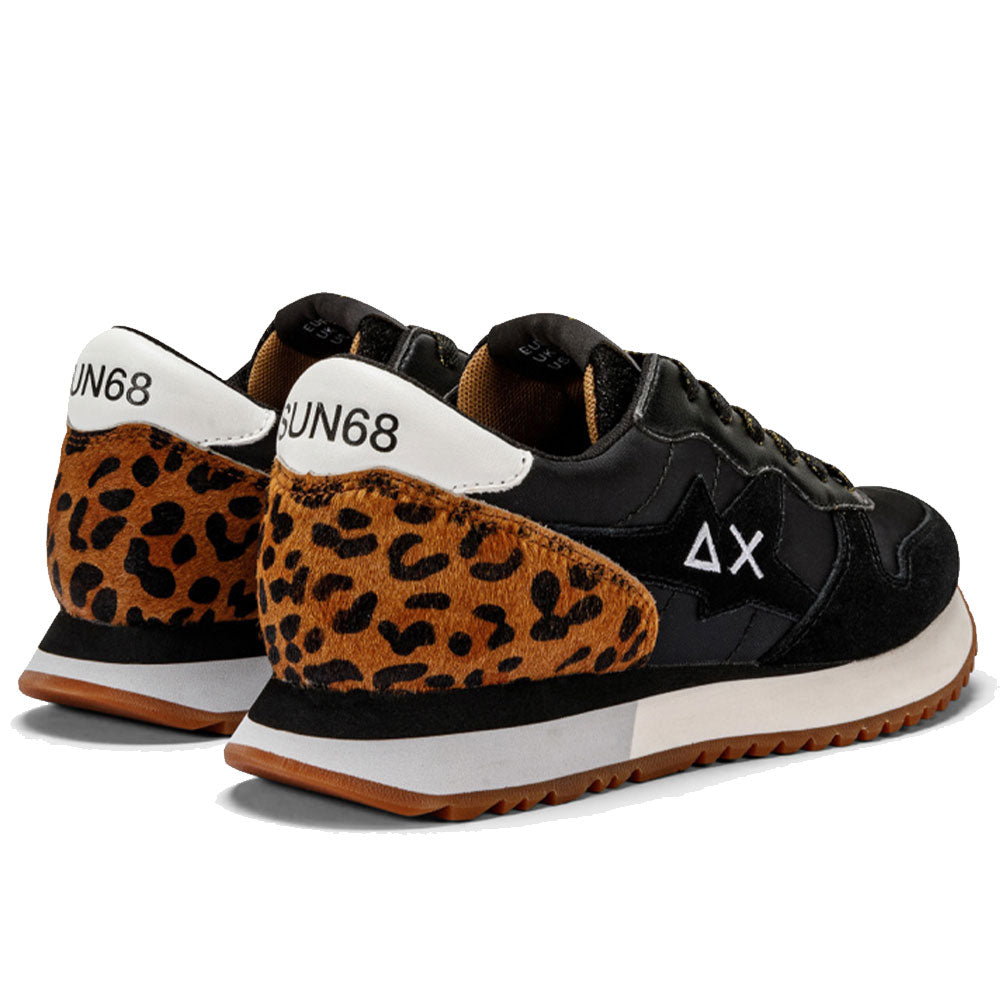 Scarpe Donna Sun68 Sneakers Stargirl Animal Colore Nero - Z43211