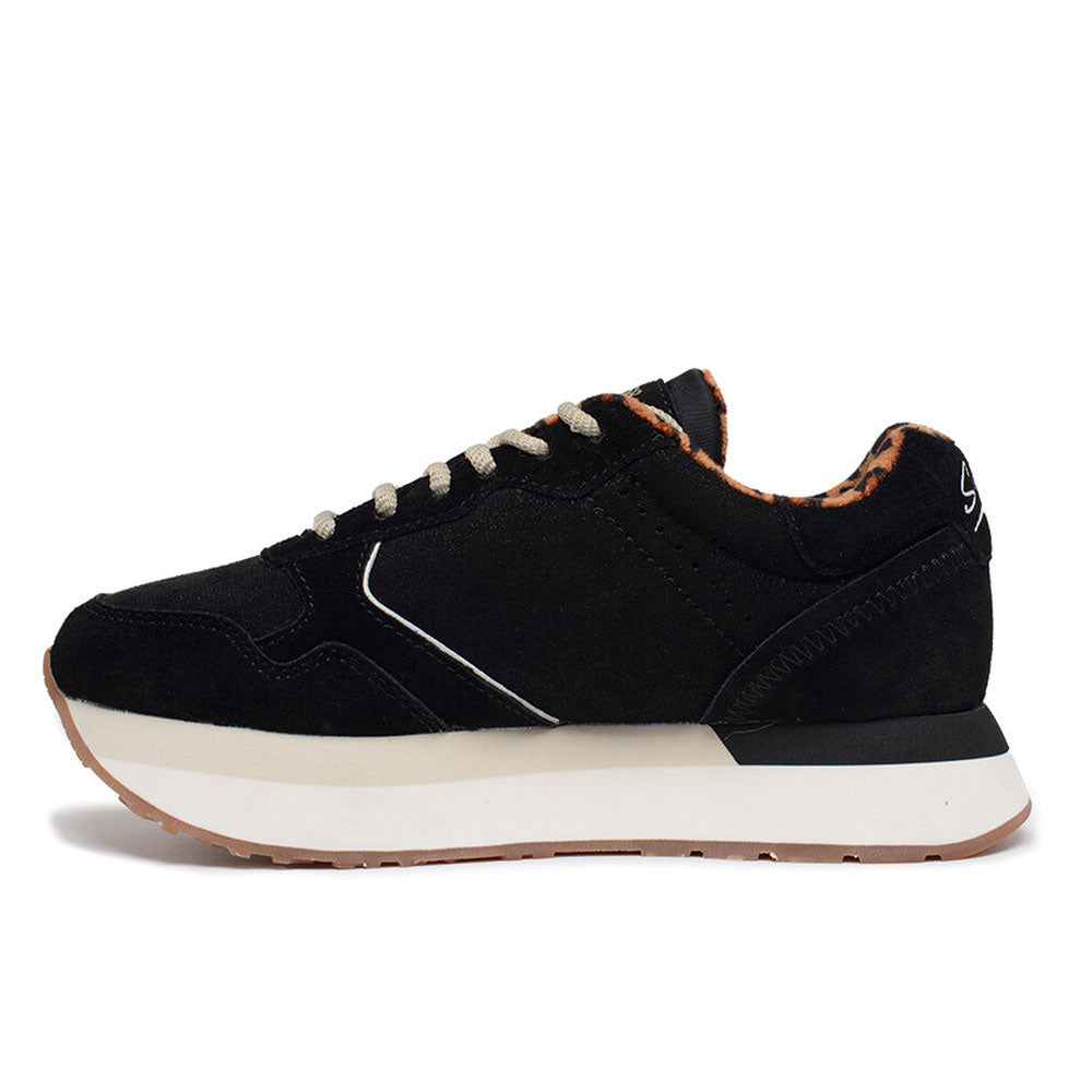 Scarpe Donna Sun68 Sneakers Kelly Suede Colore Nero