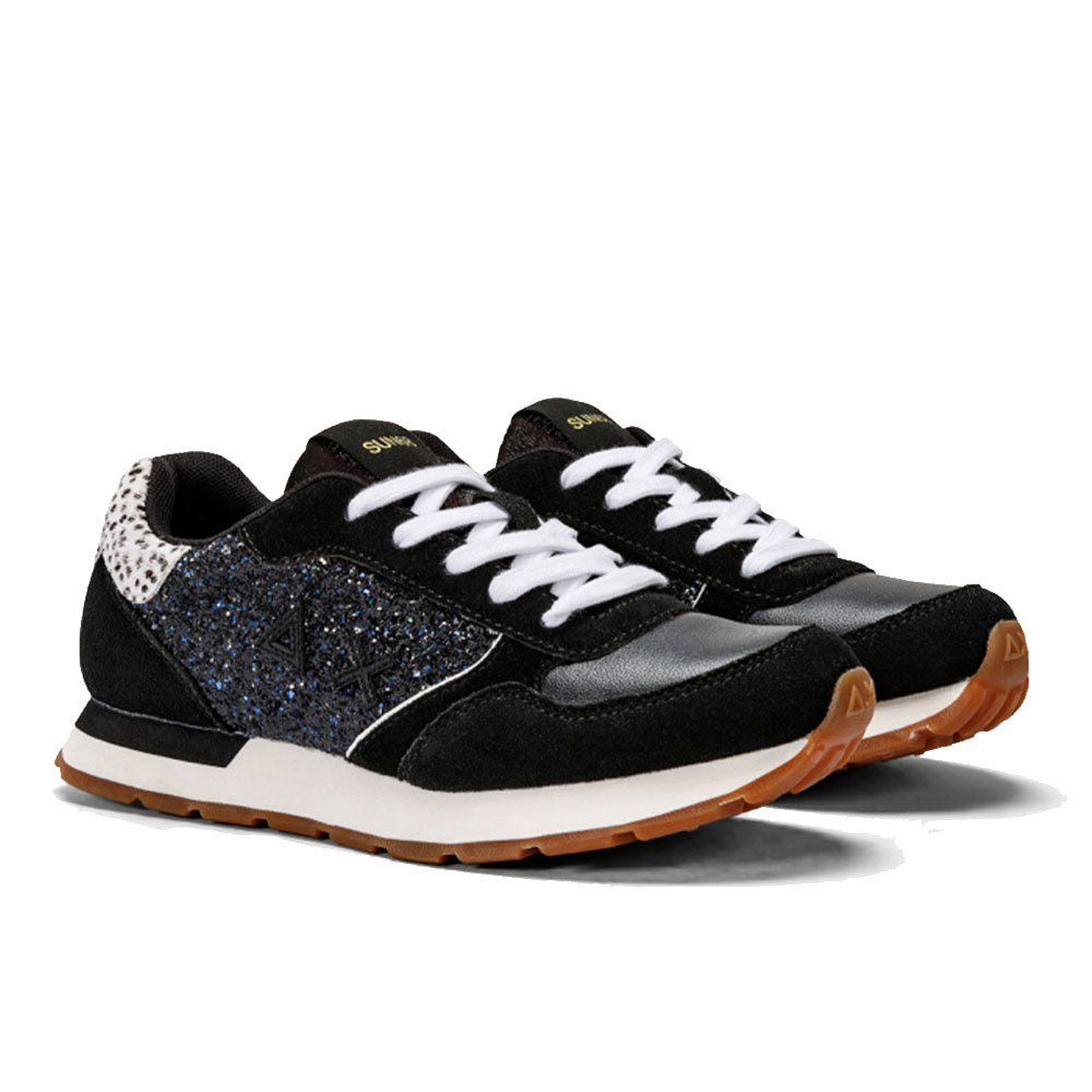 Scarpe Sun68 Sneakers Girl's Kelly Big Glitter Teen Colore Nero - Z43417T