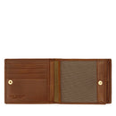 Herrenbrieftasche mit Klappe und Münzfach THE BRIDGE aus braunem Leder Story-Linie 01426601