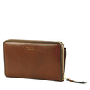 Portafoglio Donna Zip Around THE BRIDGE linea Ginevra in Pelle Marrone
