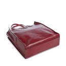 Borsa Donna Shopper Verticale THE BRIDGE linea Mirra in Pelle Rosso Barolo