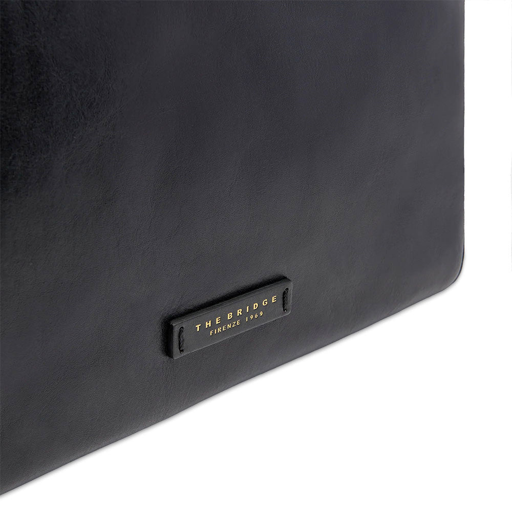 Shopping Bag Donna THE BRIDGE linea Larissa in Pelle Nera