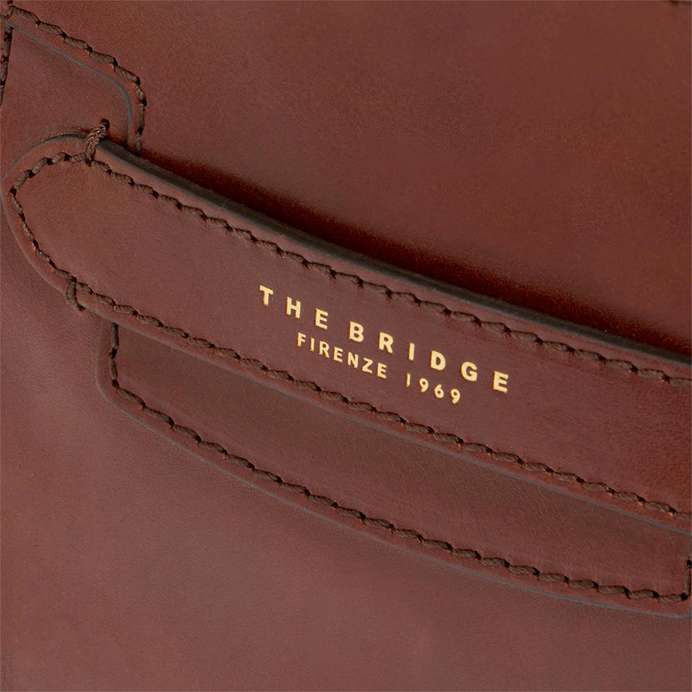 Borsa Donna a Mano THE BRIDGE linea Lucrezia in Pelle Marrone