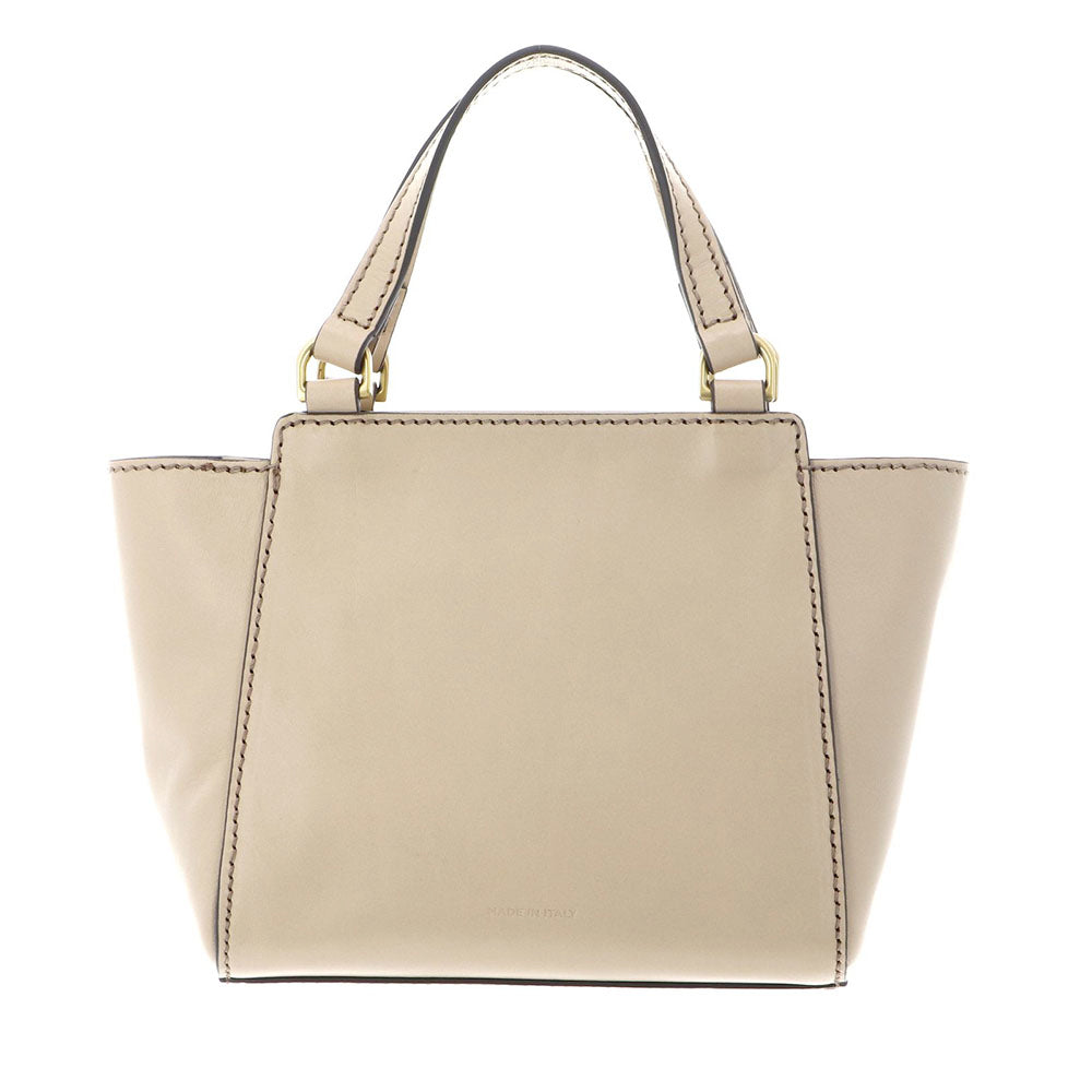 Damen-Henkeltasche THE BRIDGE Modell Lucrezia aus Leder in Buttergelb
