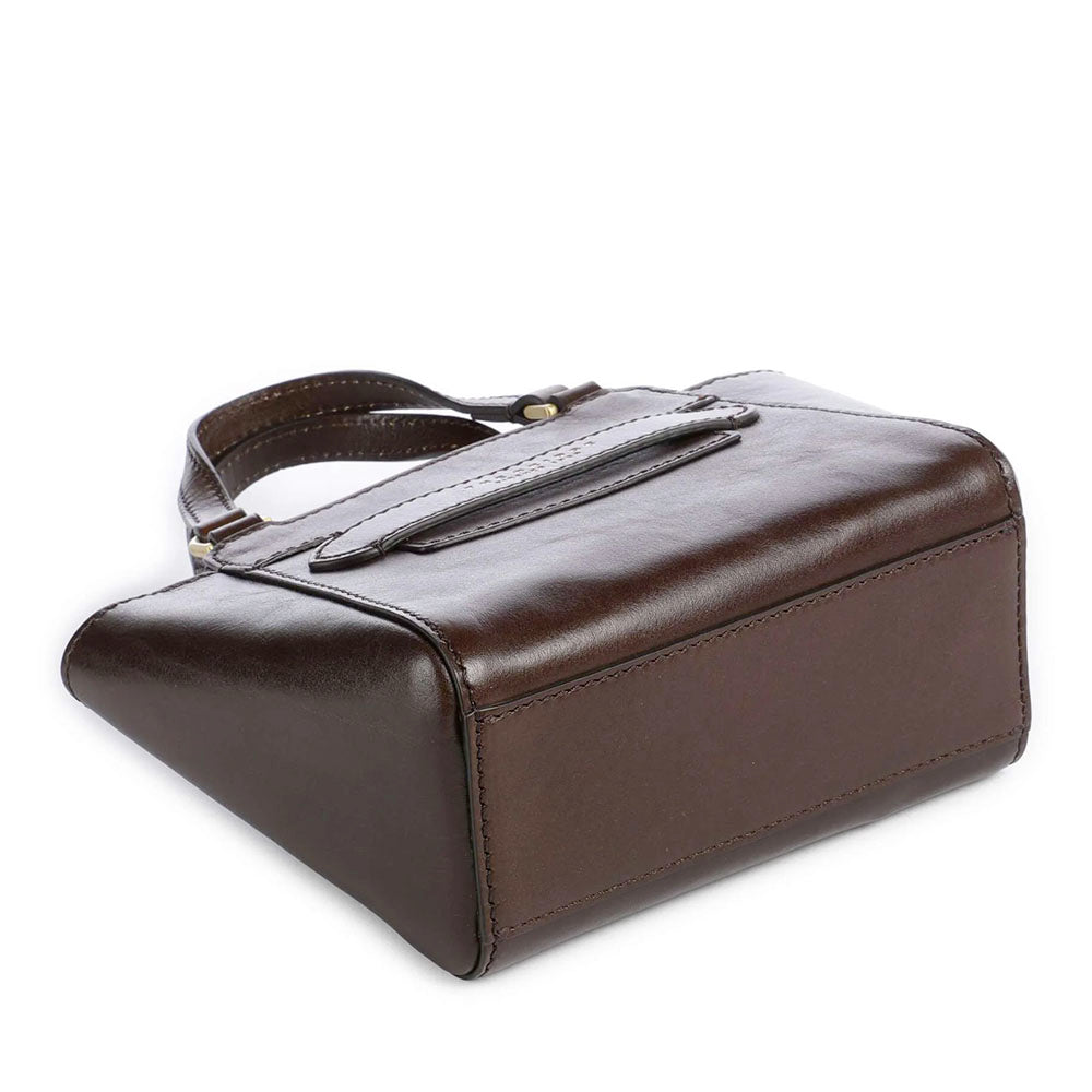 Borsa Donna a Mano THE BRIDGE linea Lucrezia in Pelle color Moka