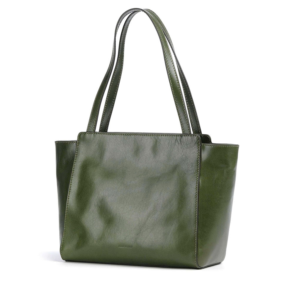 Shopping Bag Donna THE BRIDGE linea Lucrezia in Pelle Verde Maggiorana