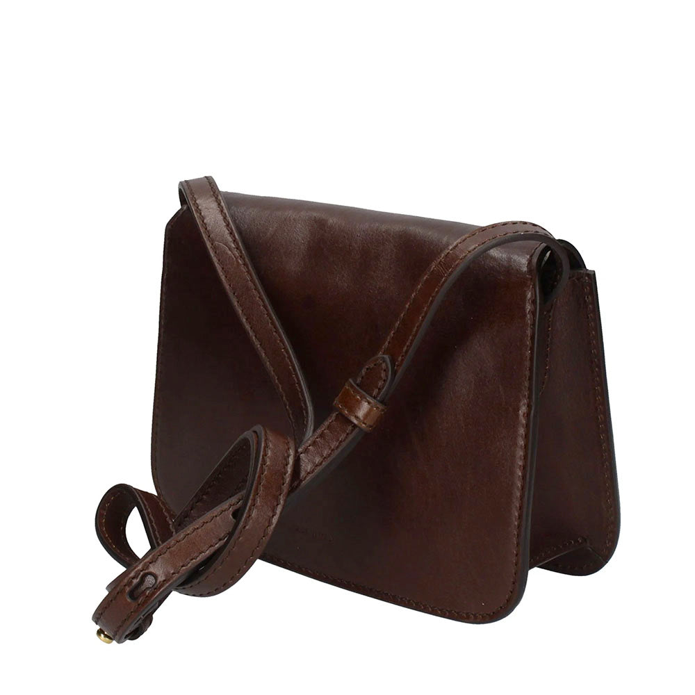 Borsa Donna a Tracolla Media THE BRIDGE linea Lucrezia in Pelle color Moka