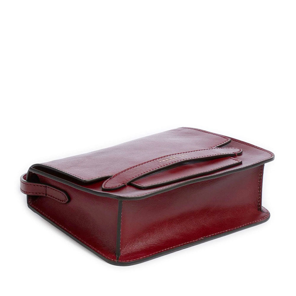 Borsa Donna a Tracolla Grande THE BRIDGE linea Lucrezia in Pelle Rosso Barolo