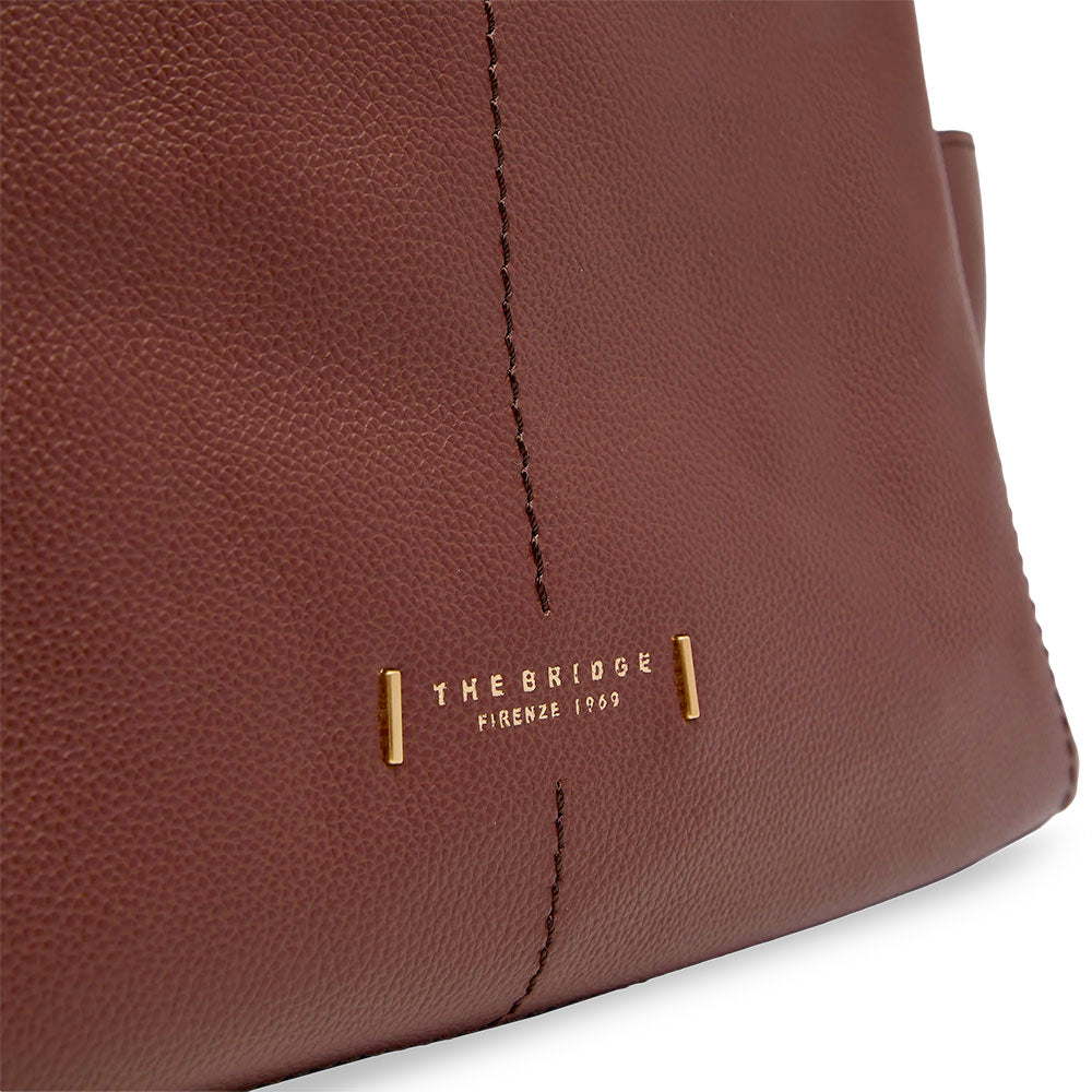 Borsa Donna a Spalla THE BRIDGE linea Letizia in Pelle Marrone