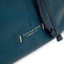 Borsa Donna Secchiello THE BRIDGE linea Letizia in Pelle Blu Pavone