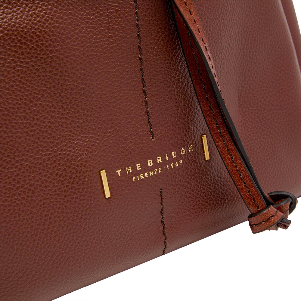 Borsa Donna Secchiello THE BRIDGE linea Letizia in Pelle Marrone