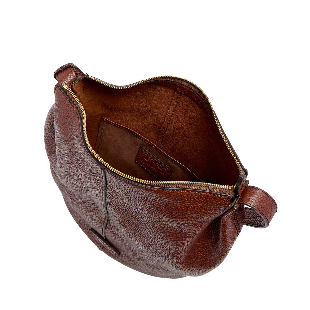 Hobo Bag Donna THE BRIDGE linea Marisa in Pelle Marrone