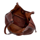 Maxi Shopping Bag Donna THE BRIDGE linea Marisa in Pelle Marrone